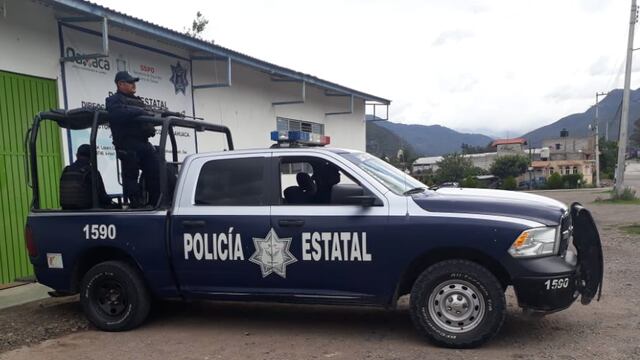 Policía estatal de Oaxaca.