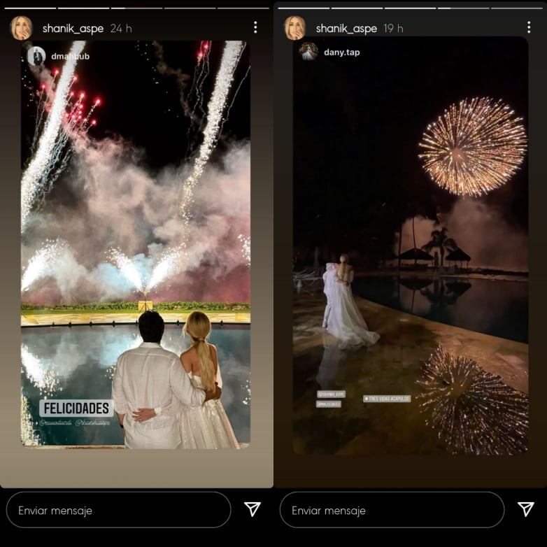 Shanik Aspe hace renovación de votos tras 4 años en matrimonio.