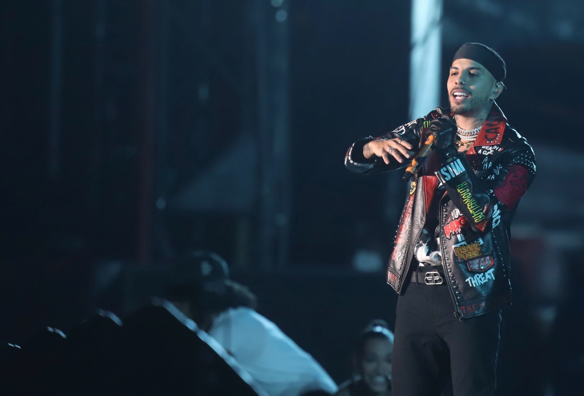 Rauw Alejandro durante su actuación en el Flow Fest 2021