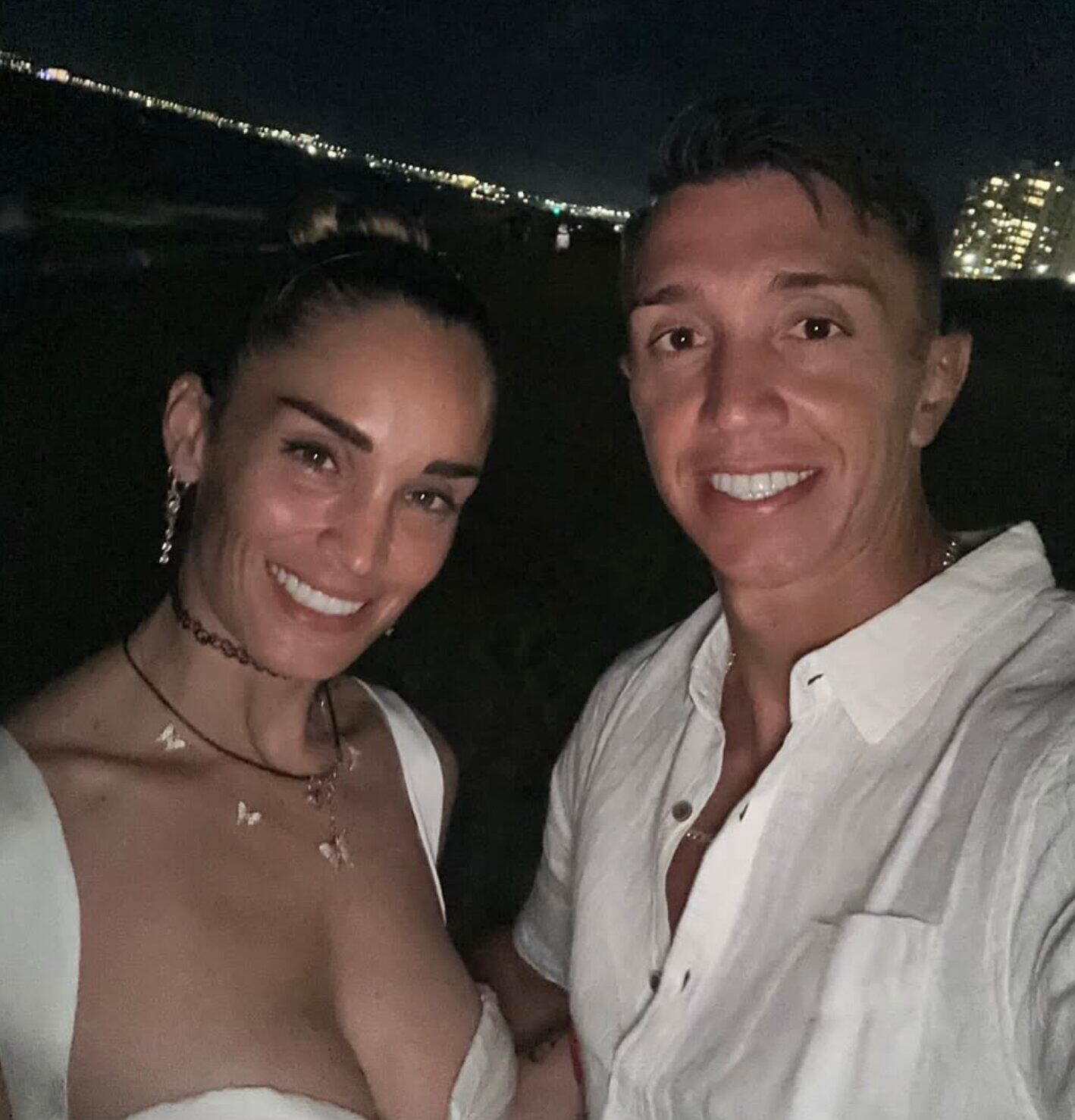 Fernando Muslera y Patricia Callero