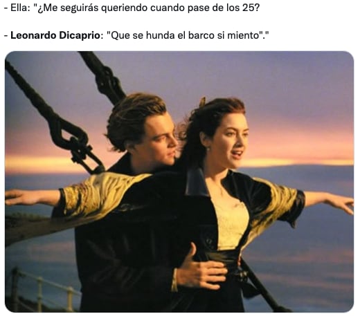 Memes de Leonardo DiCaprio y mujeres de 25 años