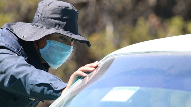 Retén en Coahuila en tiempos de coronavirus.