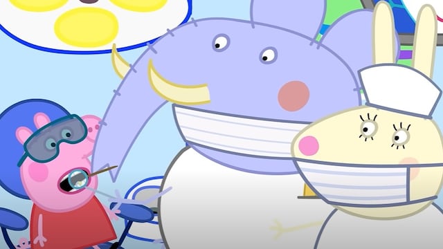 Peppa Pig de visita al dentista