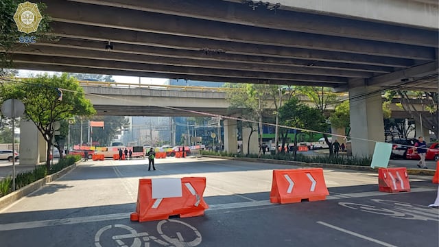 Bloqueo en Río Churubusco Circuito Interior y Eje 3 Sur