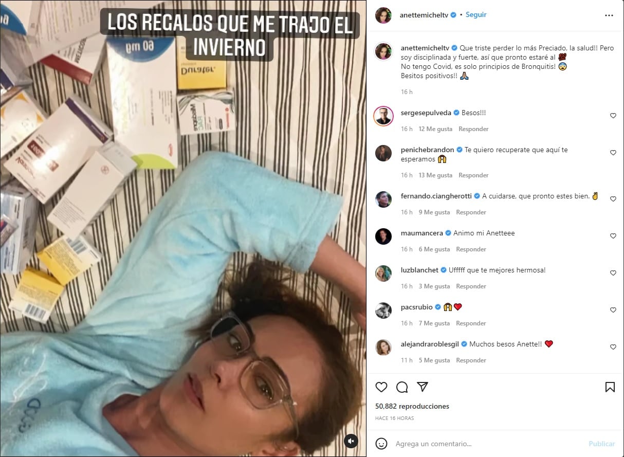 Anette Michel revela que está enferma