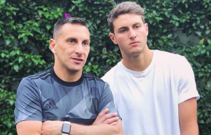 Cristian y Santiago Giménez