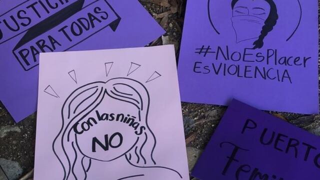 Protesta contra abuso sexual