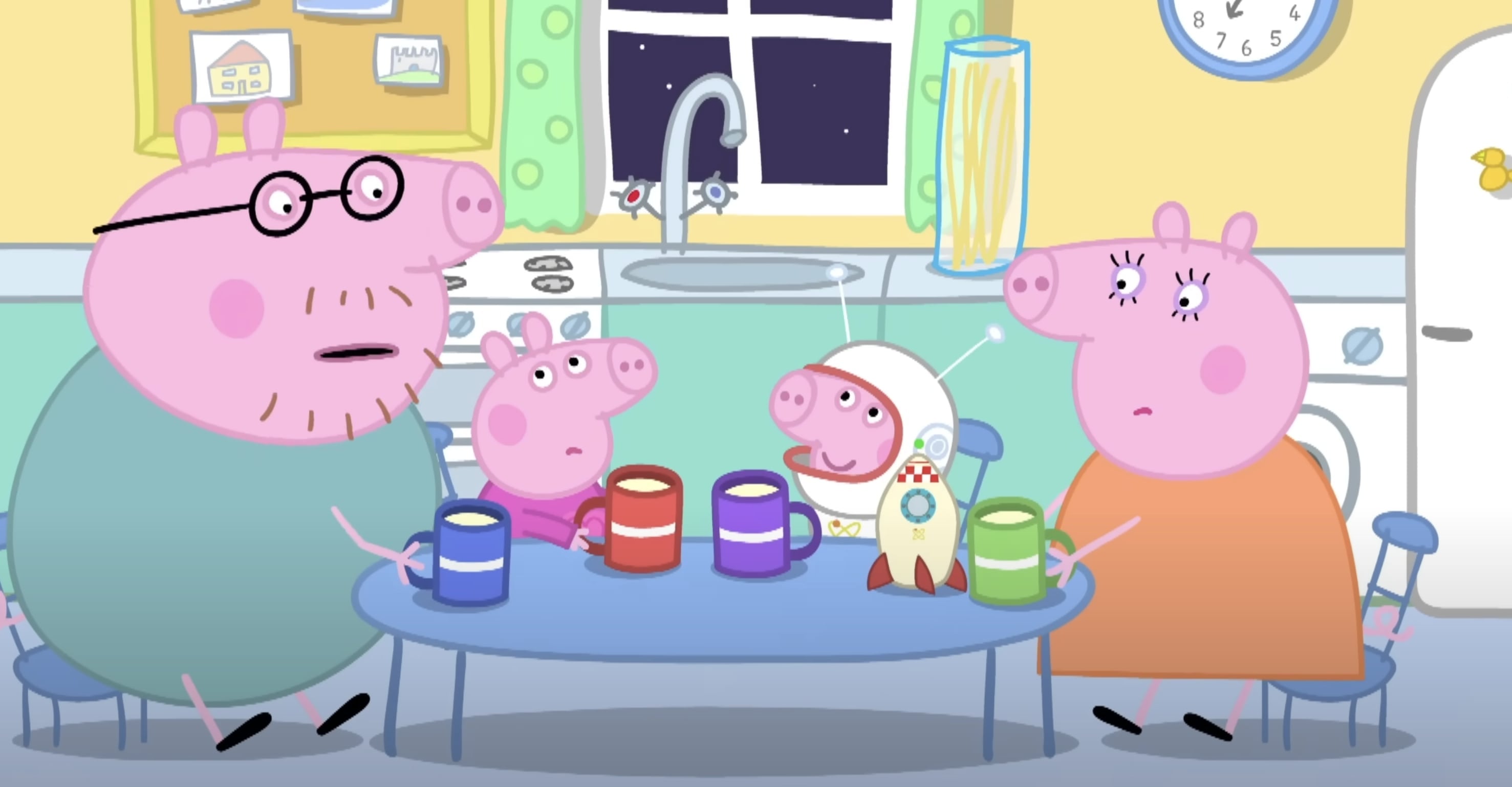 Mirando las estrellas con Peppa Pig