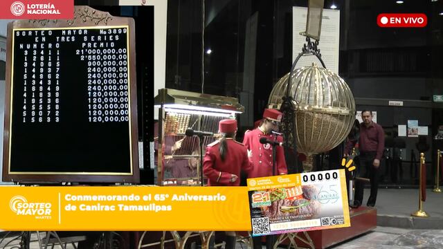 Resultados Sorteo Mayor 3899 de Lotería Nacional en vivo: ganadores de hoy 29 de agosto