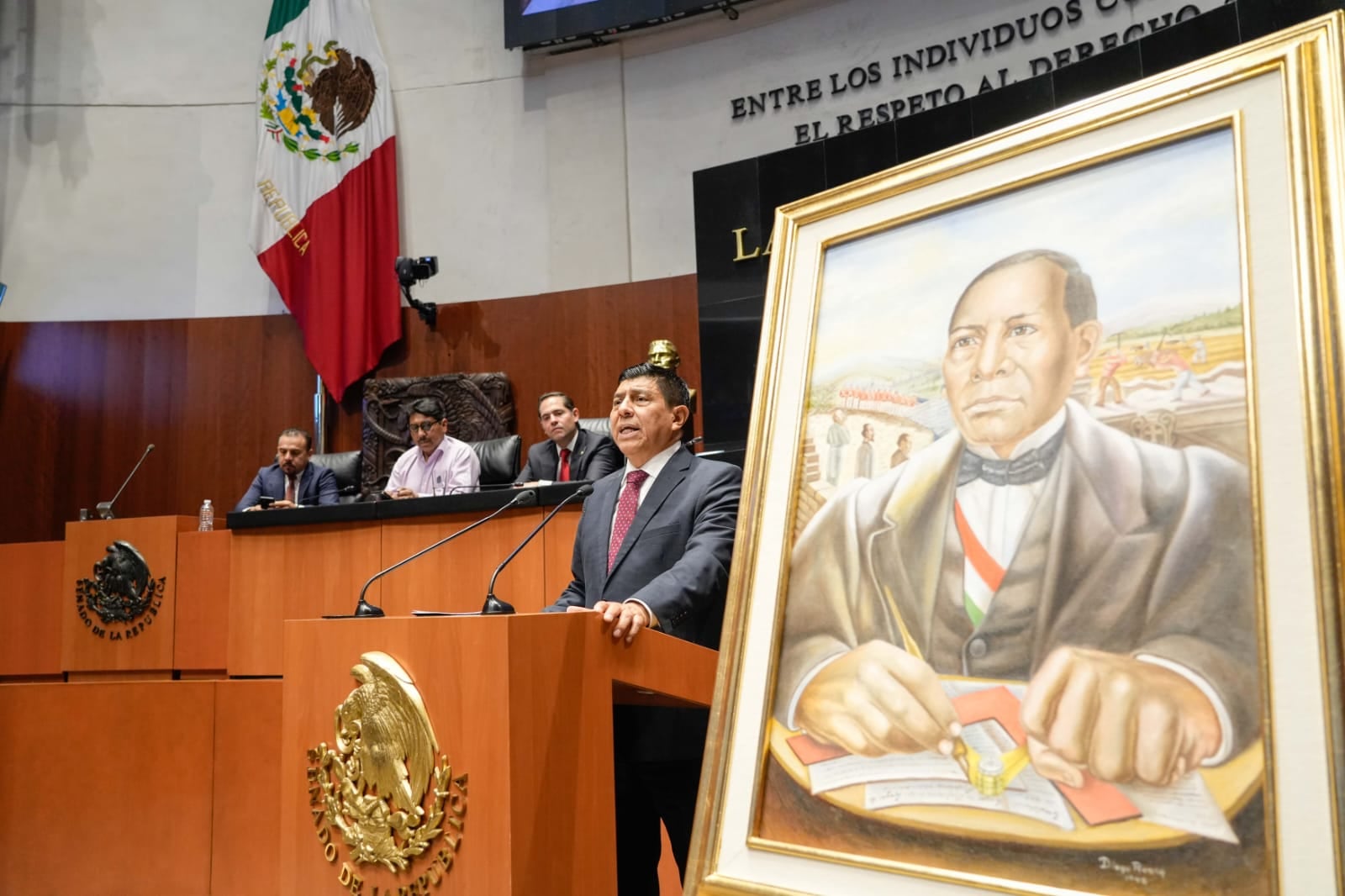 Salomón Jara resalta vida y obra de Benito Juárez