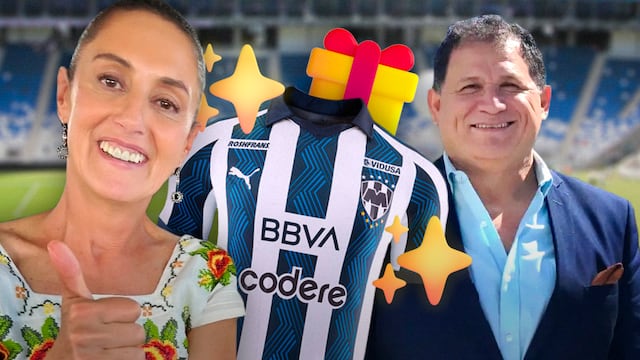 VIDEO: Claudia Sheinbaum recibe playera de Rayados