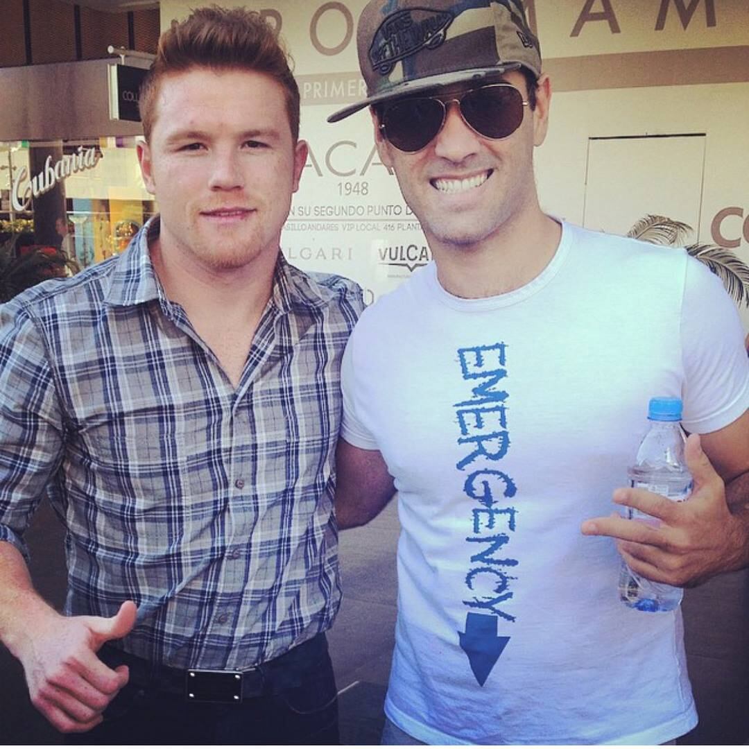Canelo Álvarez y Miguel Leone
