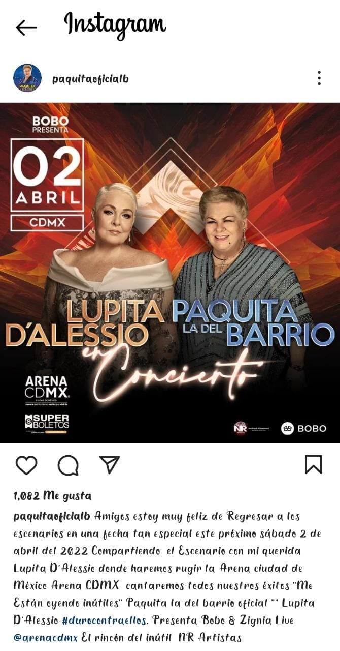 Publicación de Instagram