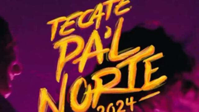Cartel oficial de Tecate Pal Norte 2024