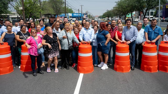 Avenida Raúl Salinas en Escobedo avanza con rehabilitación integral