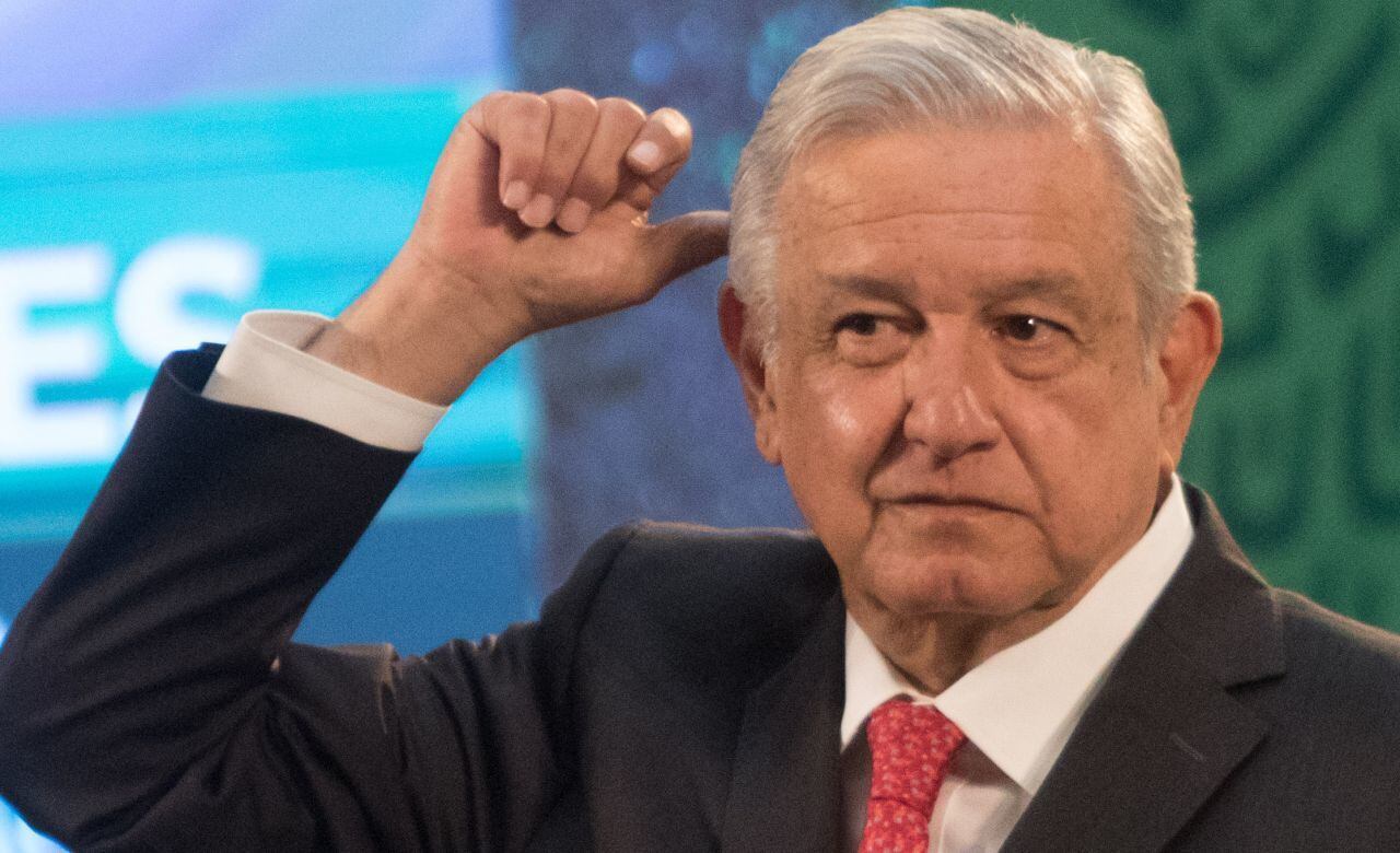 AMLO en su conferencia mañanera