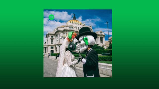 Portada de la lista “Historia del Día de Muertos” en Spotify.