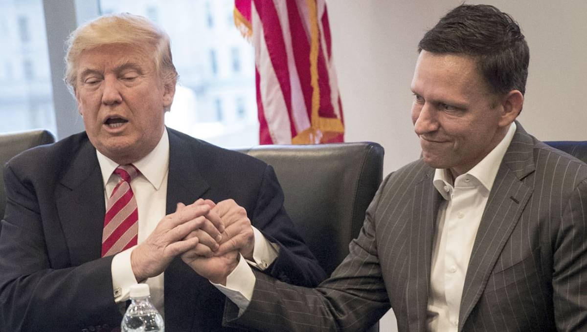 Peter Thiel y Donald Trump