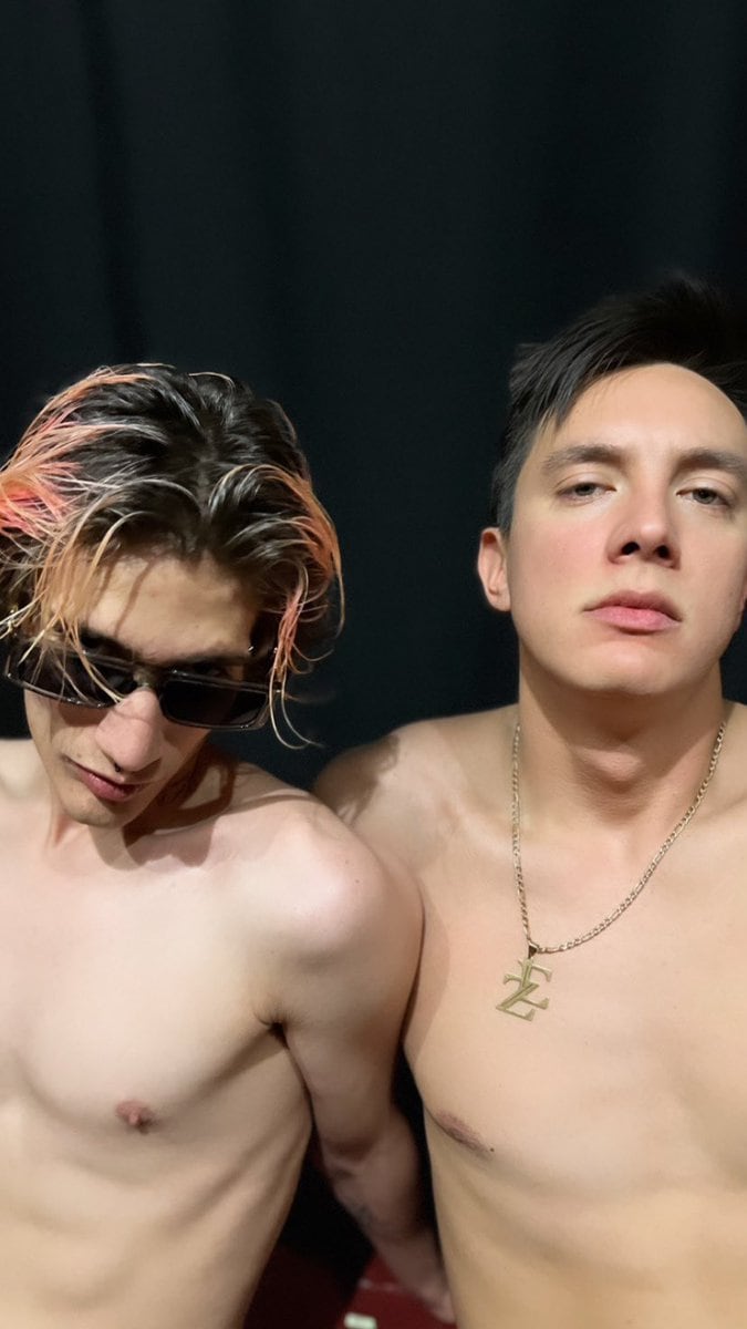 Tristan Othon, hijo de Yahir, con Erick Zepeda.