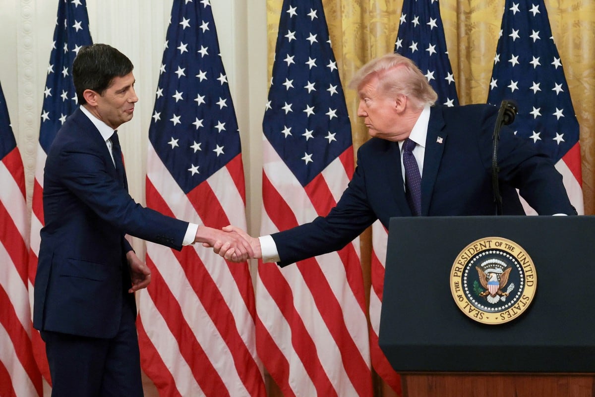Kevin Warsh y Donald Trump.