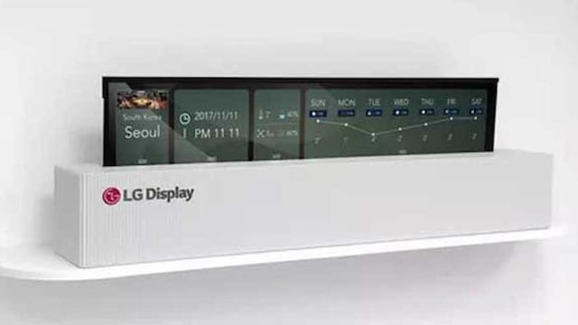 La nueva pantalla retráctil de LG.