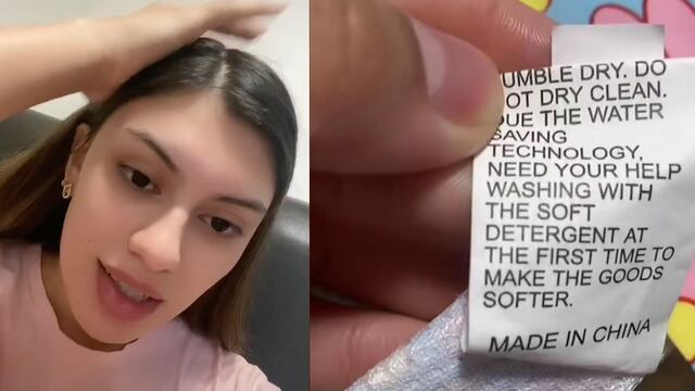 Encuentra mensaje de auxilio en etiqueta de SHEIN