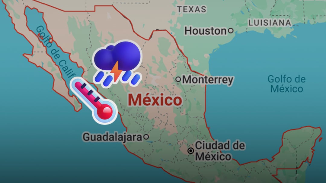 Fin de semana con lluvias fuertes y calor extremo, advierte Conagua