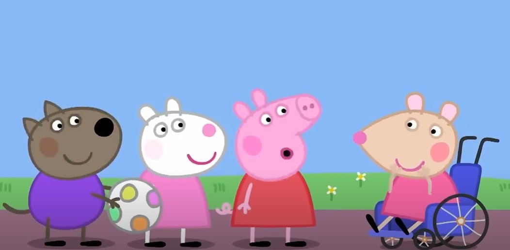 Mandy Ratona es amiga de Peppa Pig