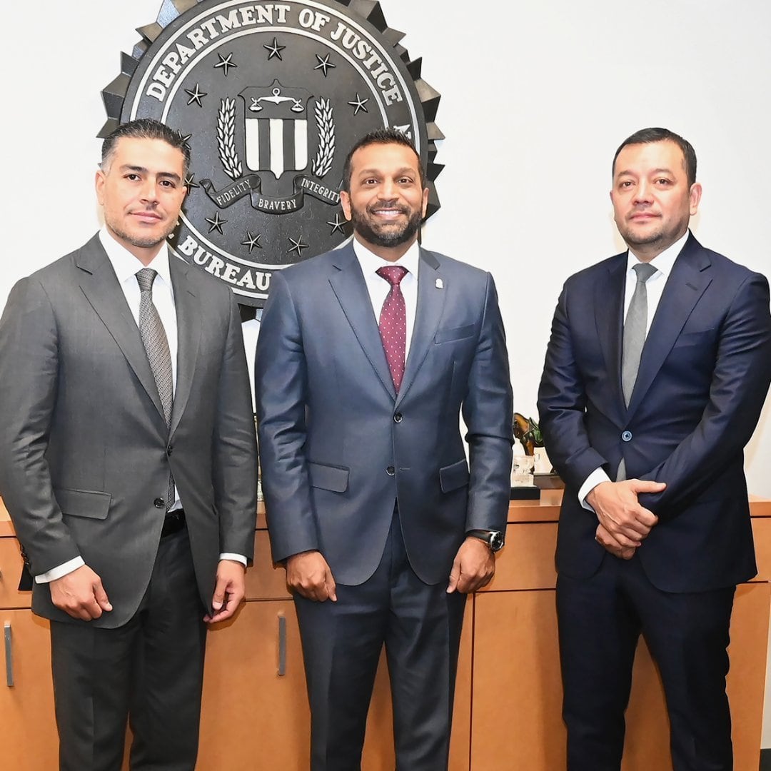 Omar García Harfuch y Kash Patel, director del FBI
