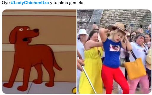 Memes de Lady Chichén Itzá tras subir la pirámide de Kukulcán