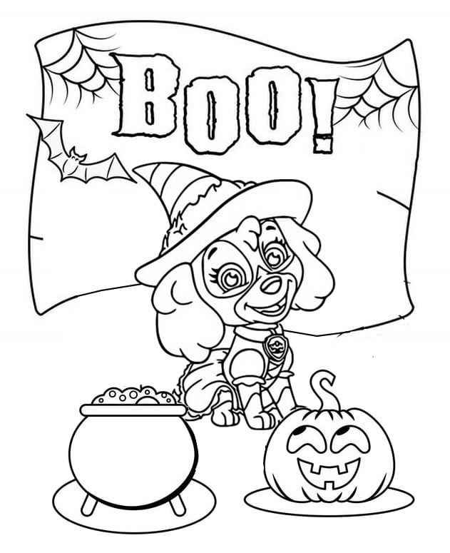 Dibujos de Paw Patrol Halloween