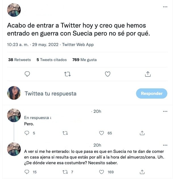 En Suecia no dan de comer a sus invitados y usuarios no lo pueden creer