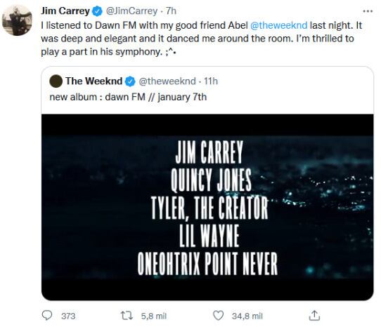 Jim Carrie, 'Dawn FM"