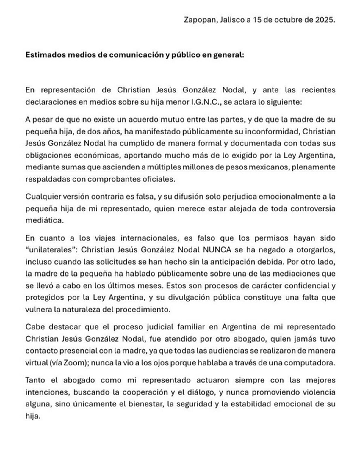 Abogado de Christian Nodal desmiente a Cazzu.