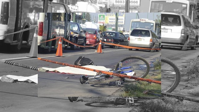 Ciclista atropellado en carriles centrales de Ermita-Iztapalapa