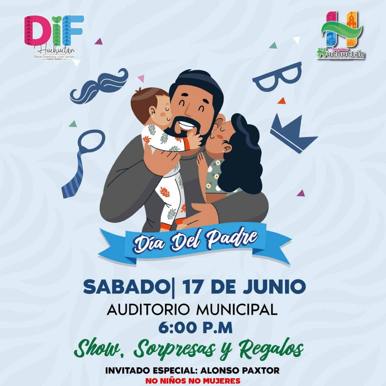 Día del padre en Huehuetán es celebrado con bailarinas