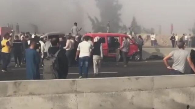 Choque de autos en Egipto deja 32 muertos y decenas de heridos