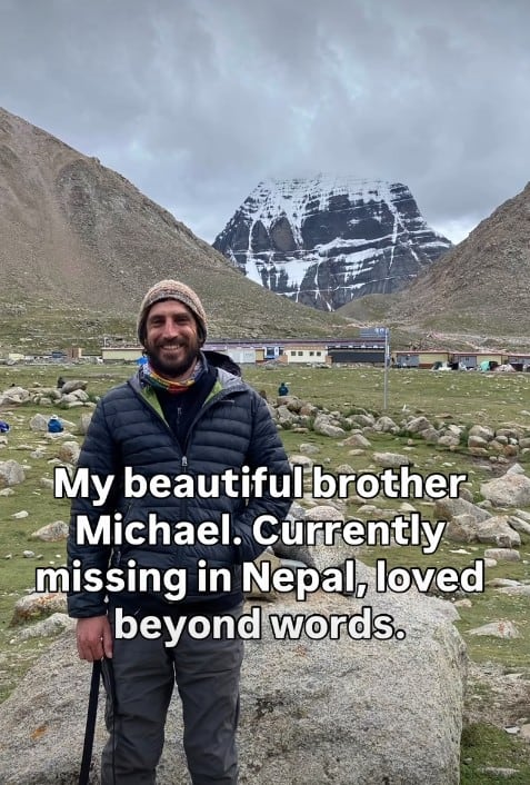 Michael Keats es uno de los más de 35 australianos desaparecidos tras la riada en Nepal