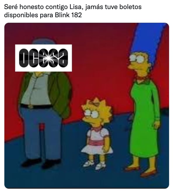 Meme por boletos agotados de Blink-182 en Ticketmaster