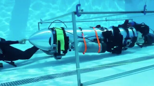 El mini-submarino diseñado por Elon Musk.