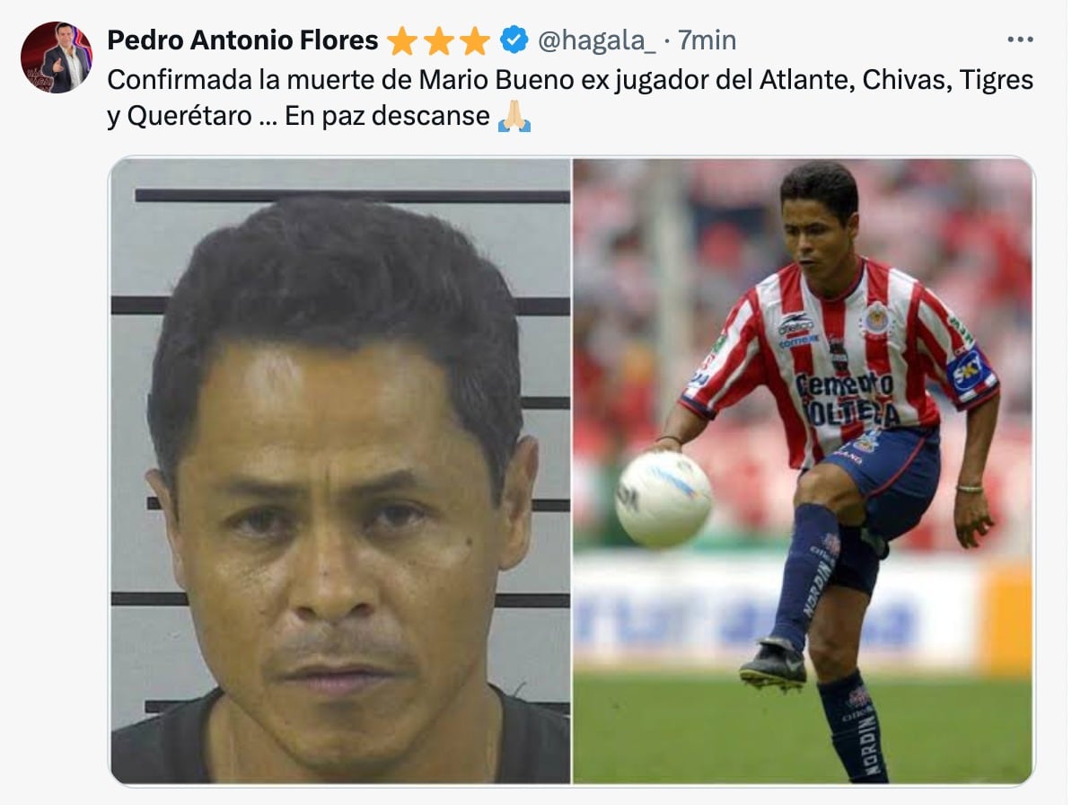 Muerte de Mario Bueno.