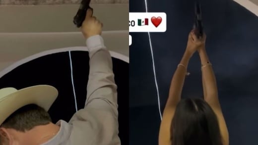 Indignación en redes por hijo de alcalde de Miahuatlán que disparó al aire en el Grito de Independencia
