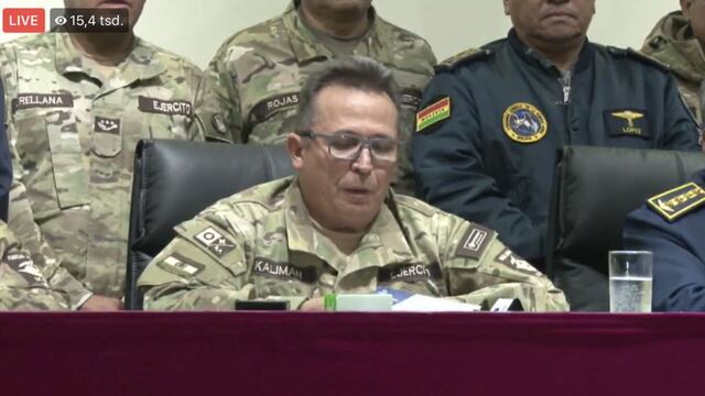 William Kaliman, comandante del Alto Mando Militar de Bolivia.