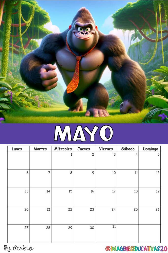 Calendario de Mario Bros 2024: Plantilla para editar e imprimir