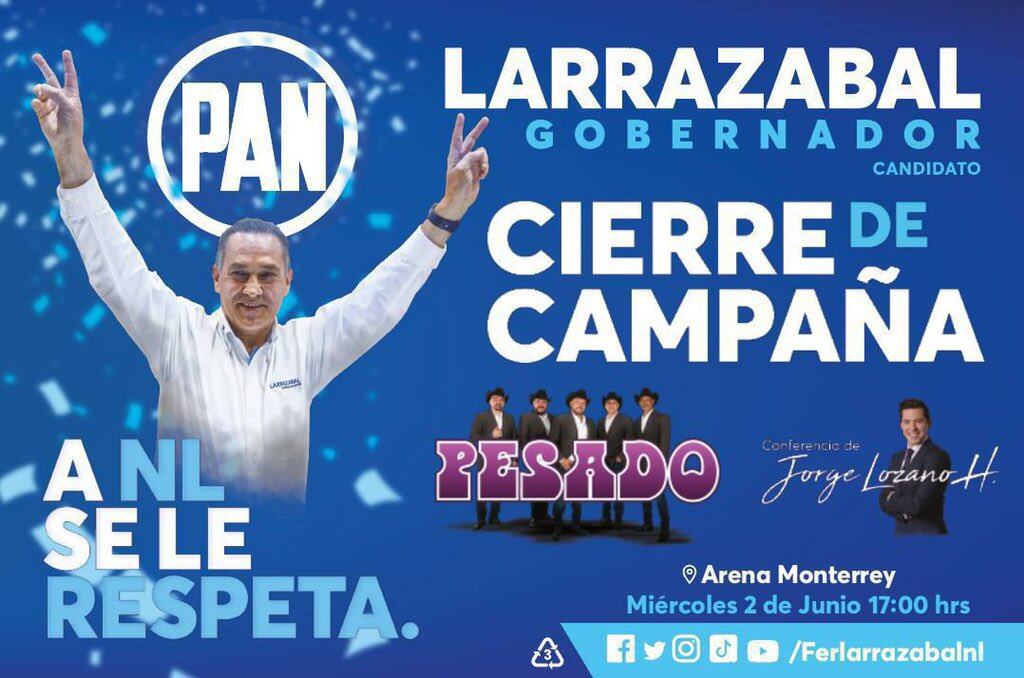 Cierre de campaña de Fernando Larrazabal
