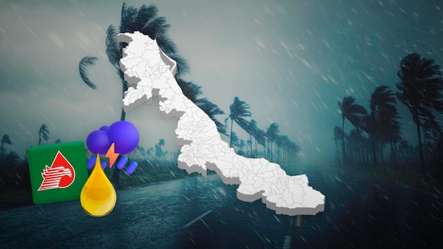 Pemex reporta rastros de aceite en Veracruz tras lluvias torrenciales