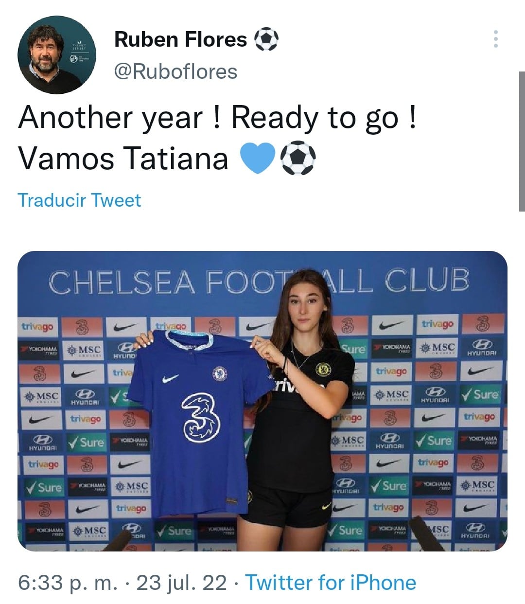 Mensaje de Rubén Flores