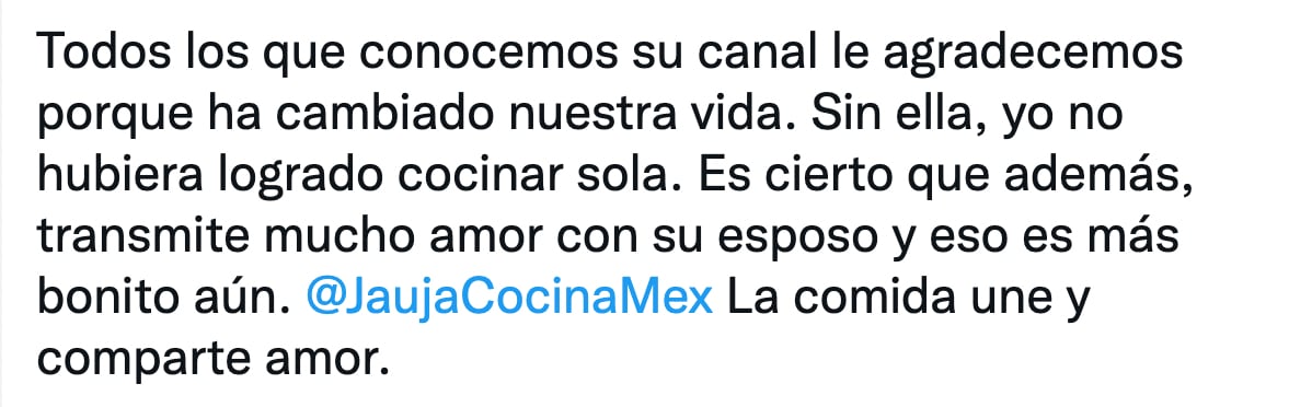 Comentario a la youtuber