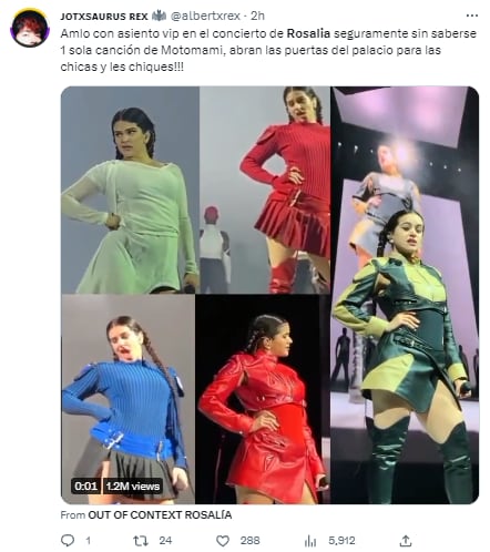 Memes concierto Rosalía en la Zócalo de la CDMX