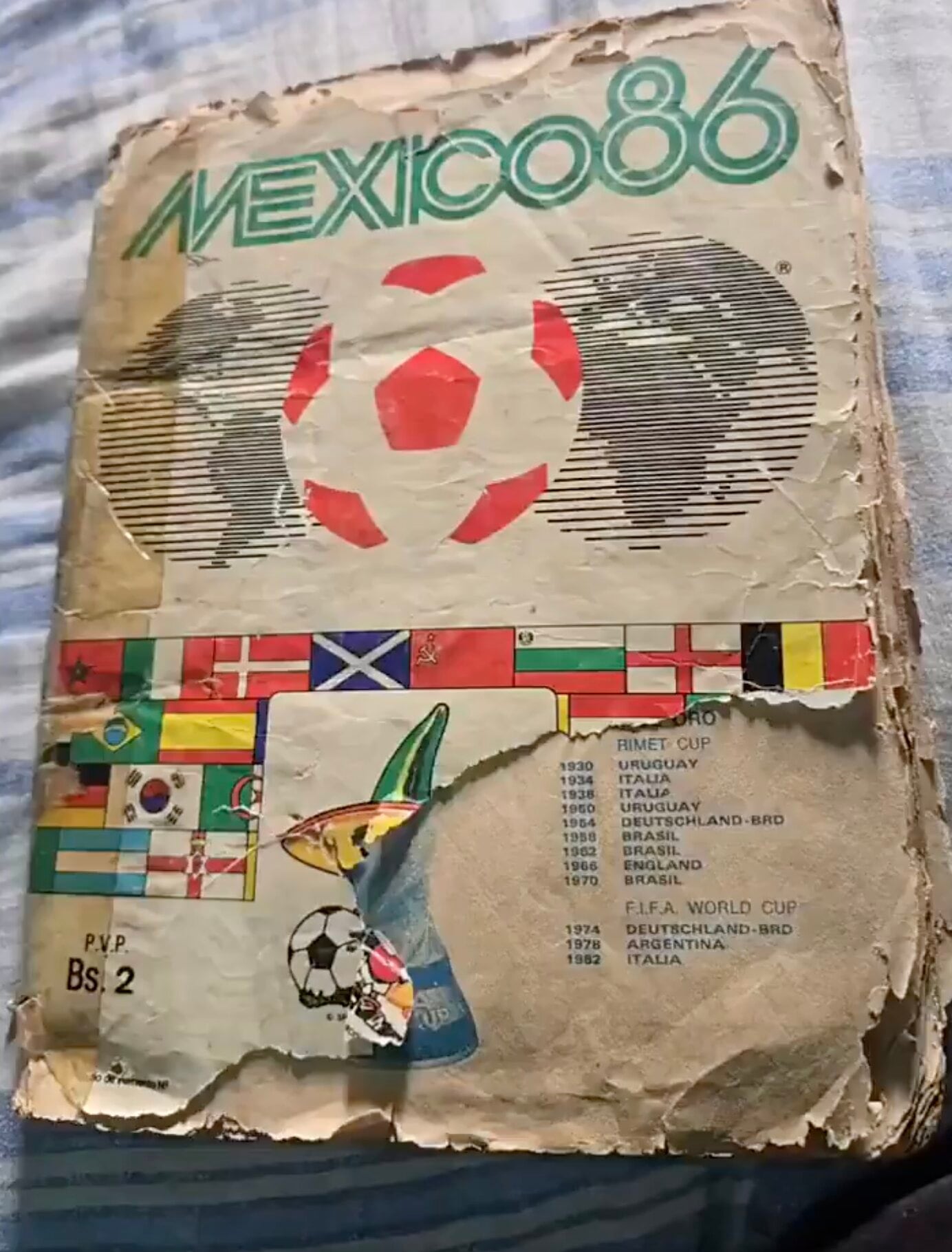 Álbum Panini del Mundial México 86